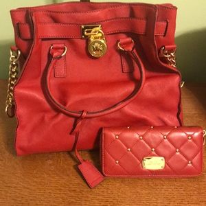 Authentic Michael Kors top handle with strap
